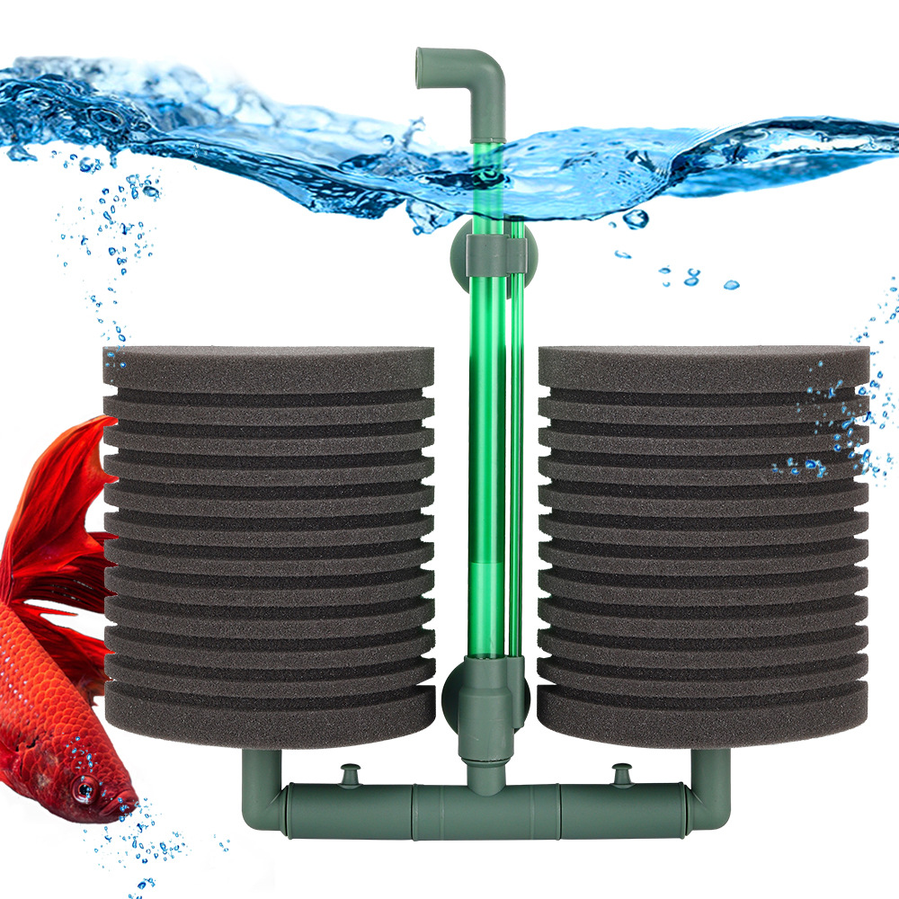 Aquarium Planted Filter - Filter Sponge Fish Tank Pneumatic Filter