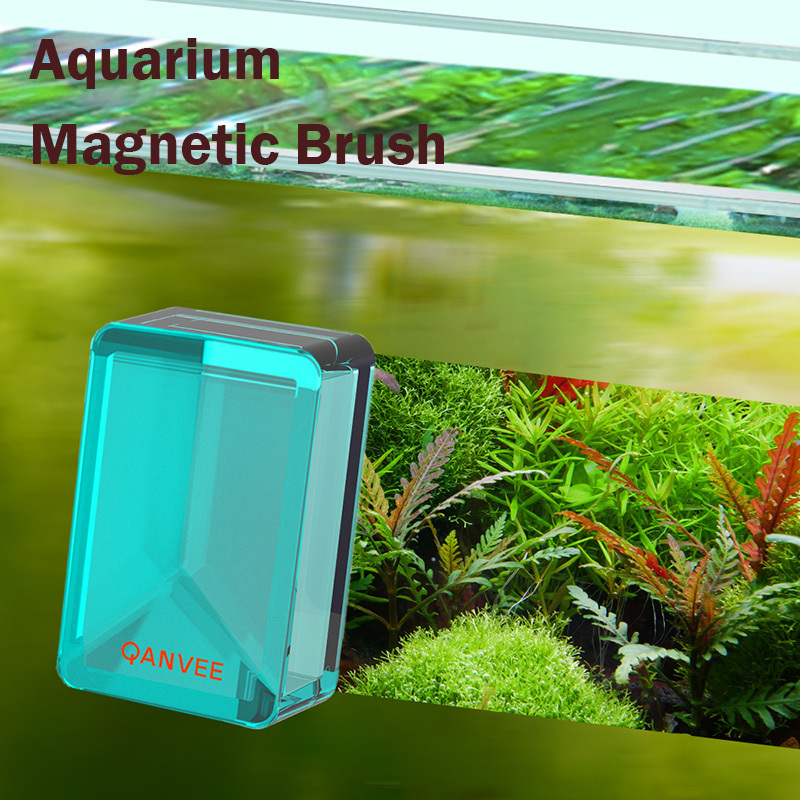 Planted Aquarium Algae - Qanvee Aquarium Magnetic Brush Cleaning Tools