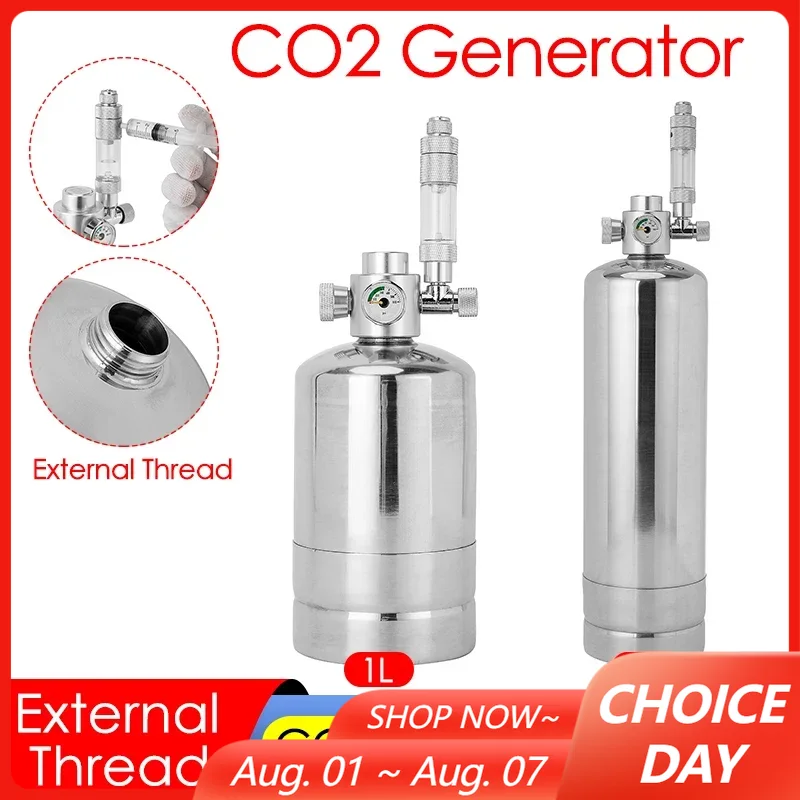 Planted Aquarium Co2 System - 1L/2L Aquarium CO2 Generator System Kit