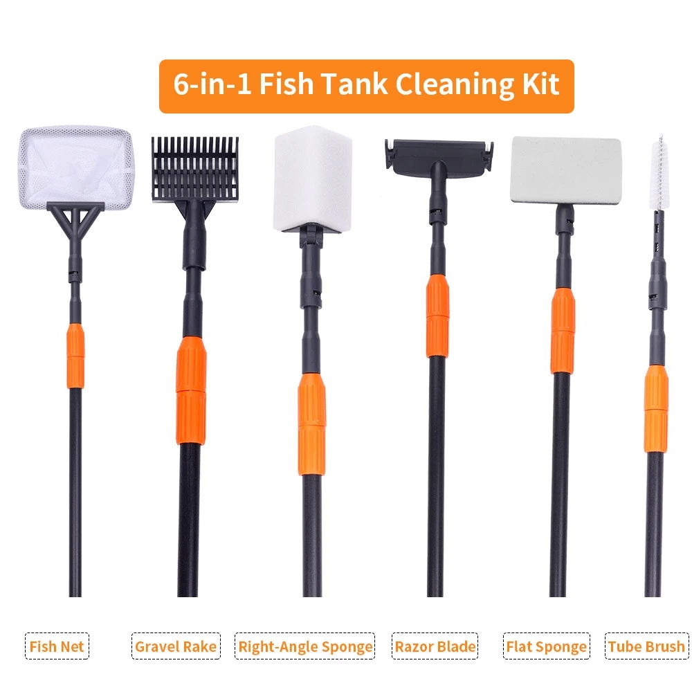 Planted Aquarium Cleaning Kit - 6 in 1 Aquarium Cleaning Tools
