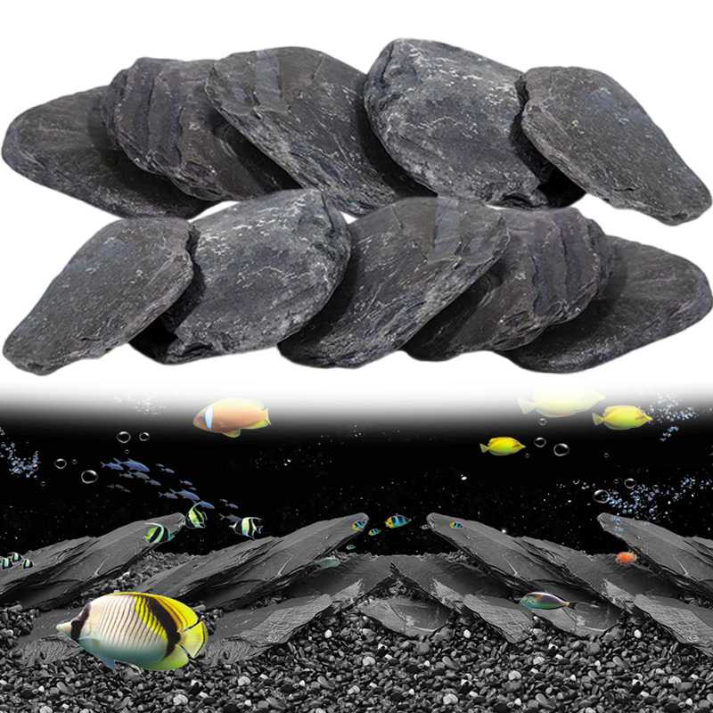 500g/1000g Aquarium Slate Chip - Planted Aquarium Hardscape ulasan dan harga