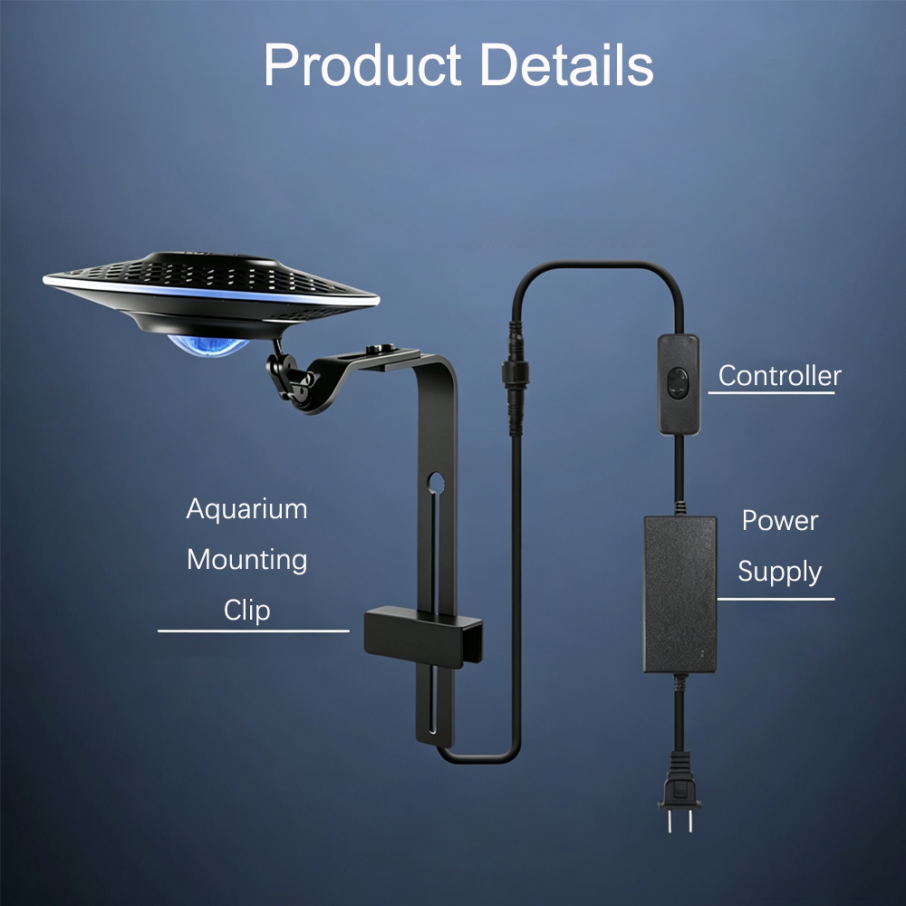 New UFO LED Fish Aquarium Ligh - Planted Aquarium Algae ulasan dan harga