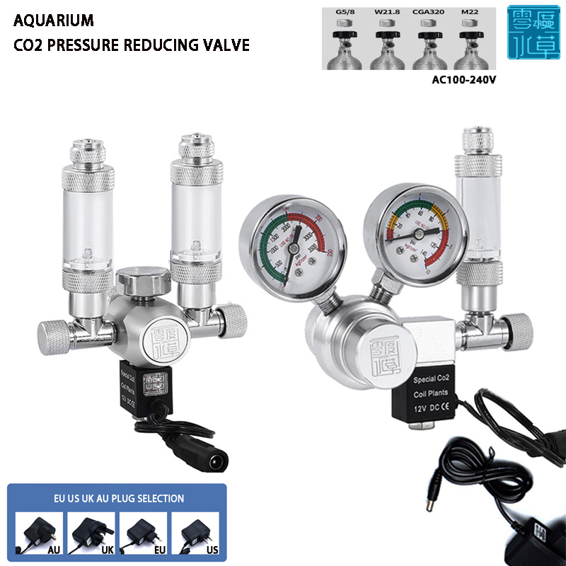 Aquarium CO2 regulator solenoi - Planted Aquarium Co2 System ulasan dan harga