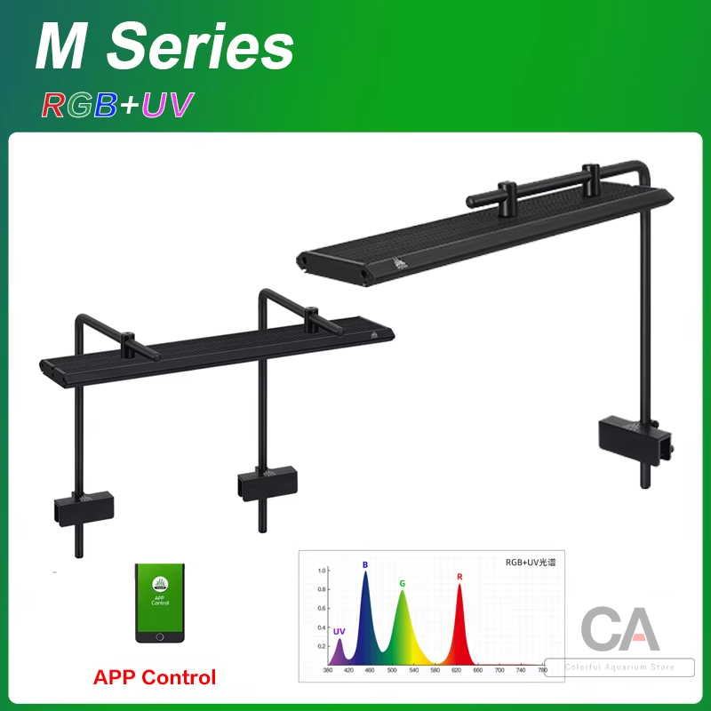WEEK AQUA LED M Series RGB+UV  - Planted Aquarium Cycling ulasan dan harga