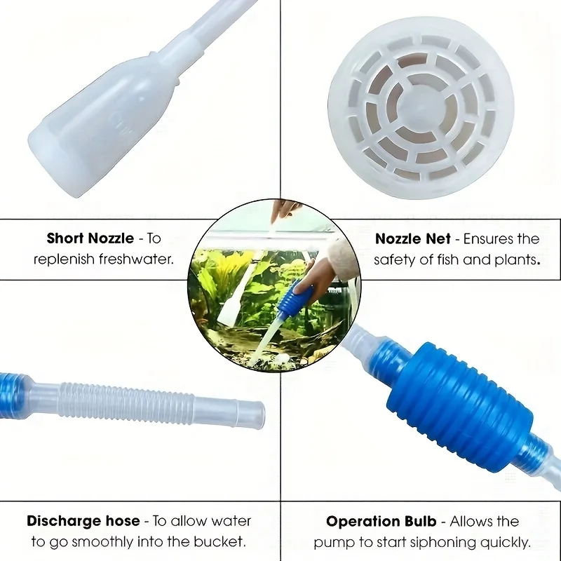 1.4m Fish Tank Aquarium Water  - Planted Aquarium Cleaning Kit ulasan dan harga