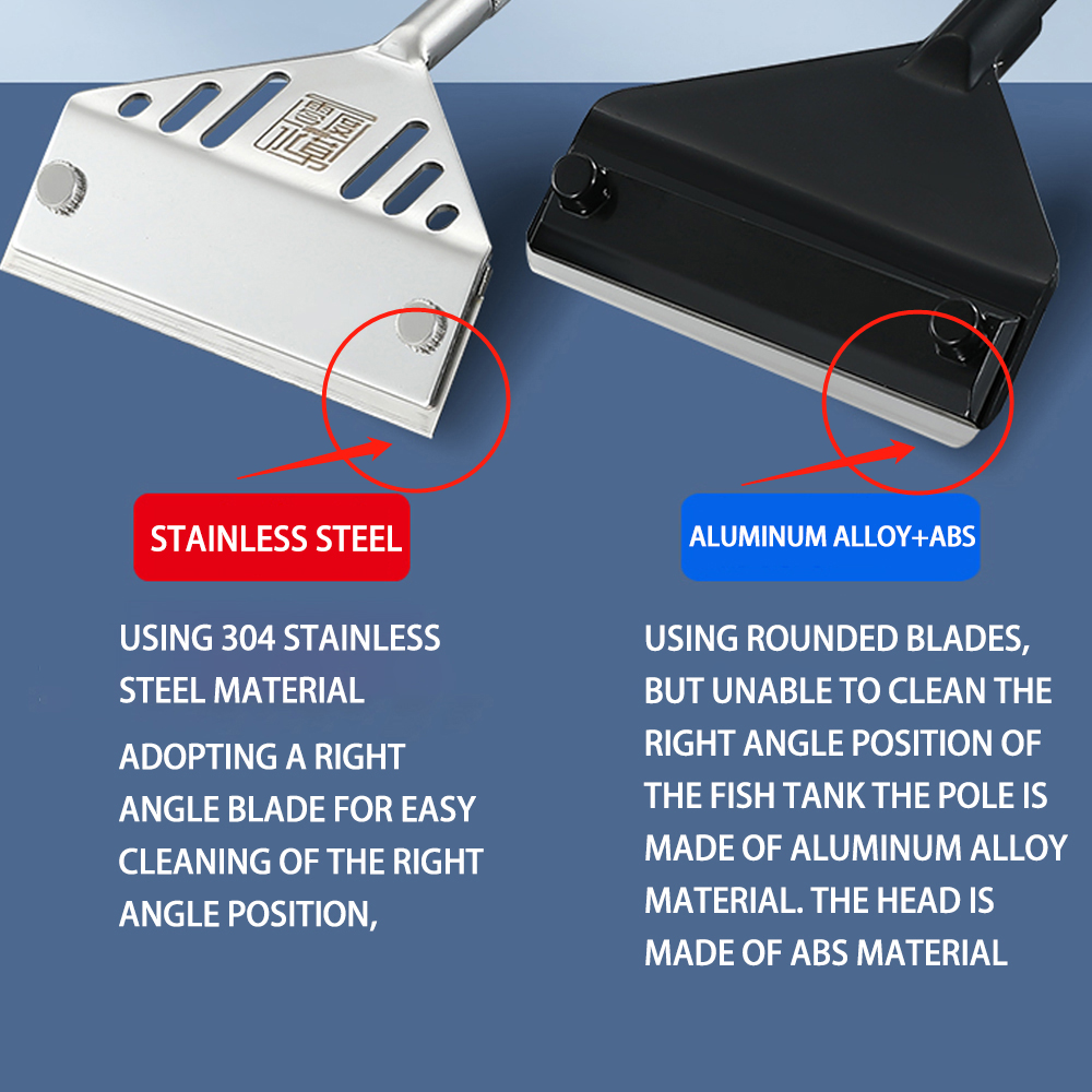 ZRDR Stainless Steel Aquarium  - Planted Aquarium Cleaning Kit ulasan dan harga