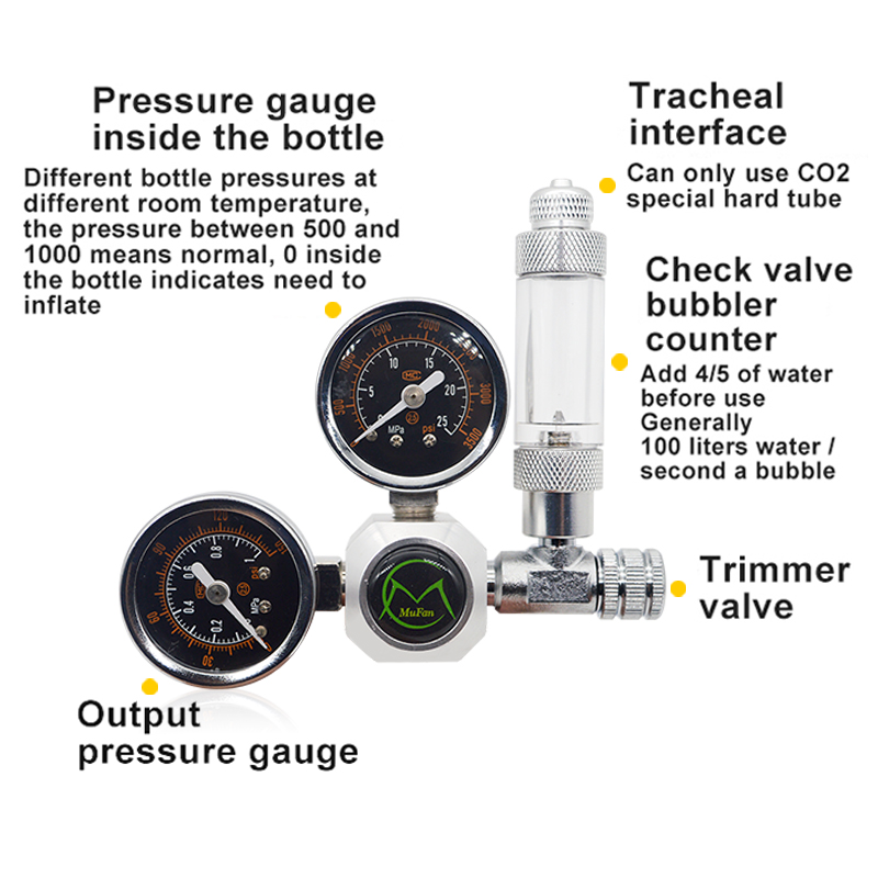 Aquarium CO2 Regulator Magneti - Planted Aquarium Co2 System ulasan dan harga
