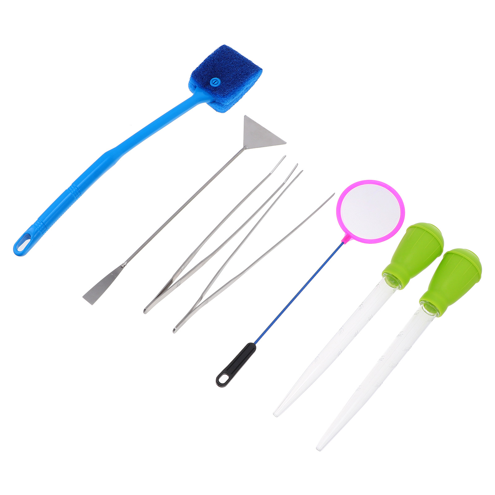 7Pcs Aquarium Fish Tank Tool K - Planted Aquarium Cleaning Kit ulasan dan harga