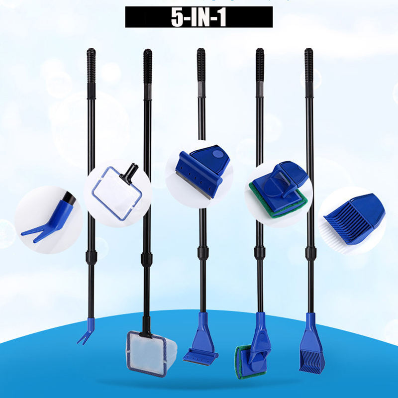 6-IN-1 Aquarium Cleaning Tools - Planted Aquarium Cleaning Kit ulasan dan harga