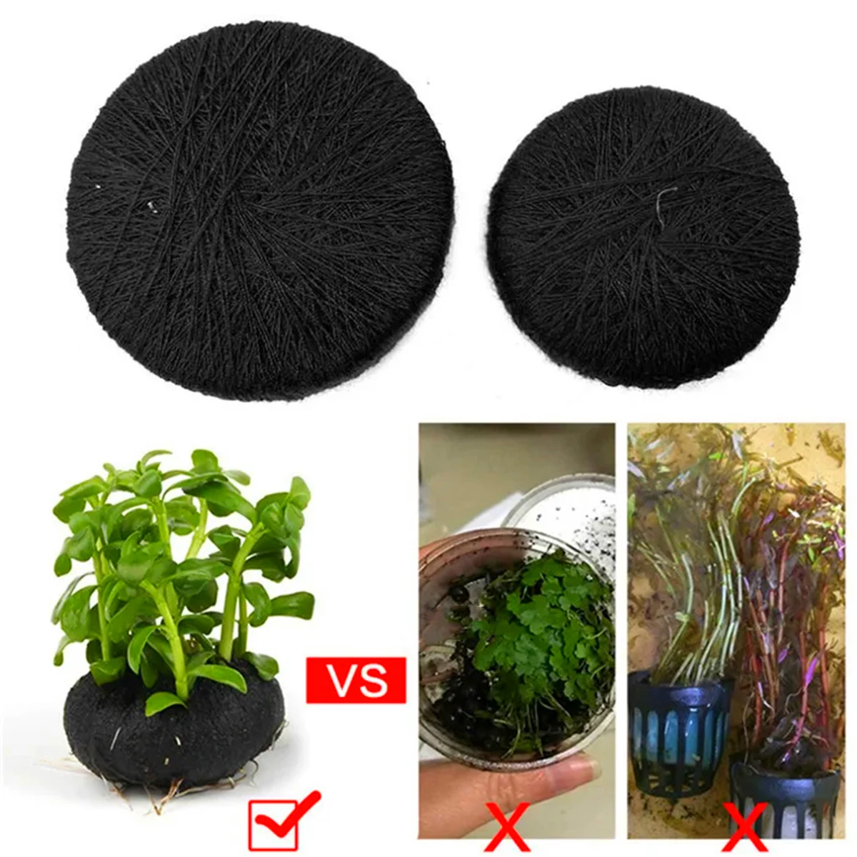 5Pcs Black Fish Tank Water Gra - Aquarium Planted Tank Substrate ulasan dan harga